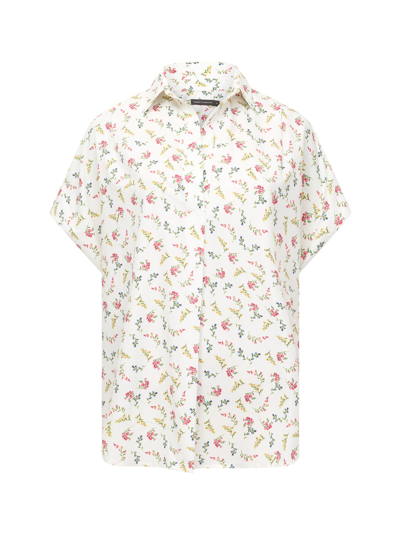 Floriana Crepe Light Popover Shirt