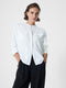 Mindy Collarless Long Sleeve Shirt