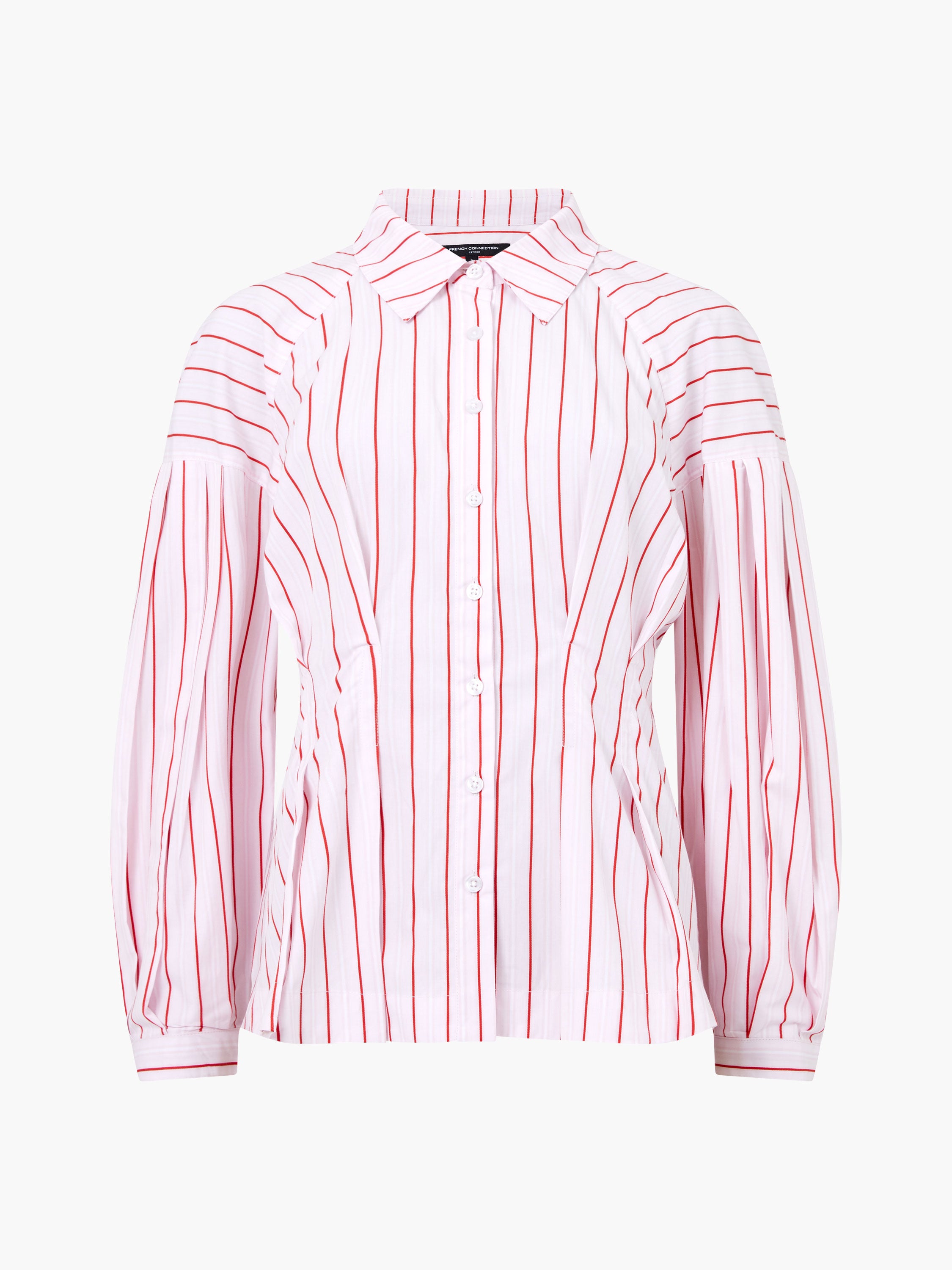 Cambria Dobby Pleat Stripe Shirt