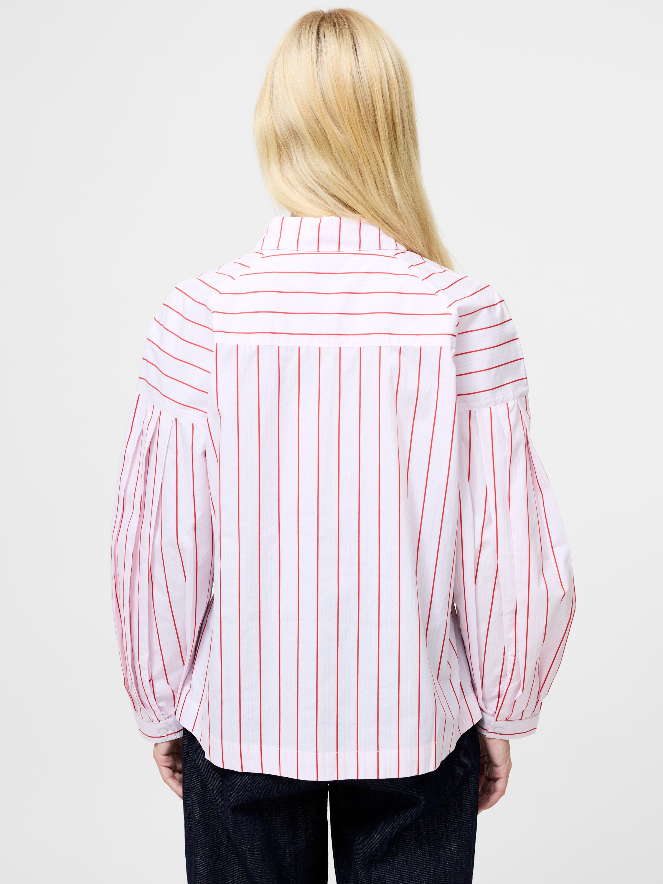 Cambria Dobby Pleat Stripe Shirt