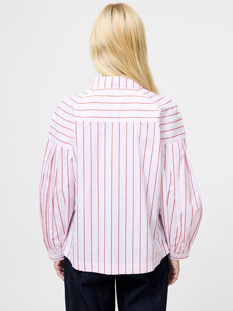 Cambria Dobby Pleat Stripe Shirt