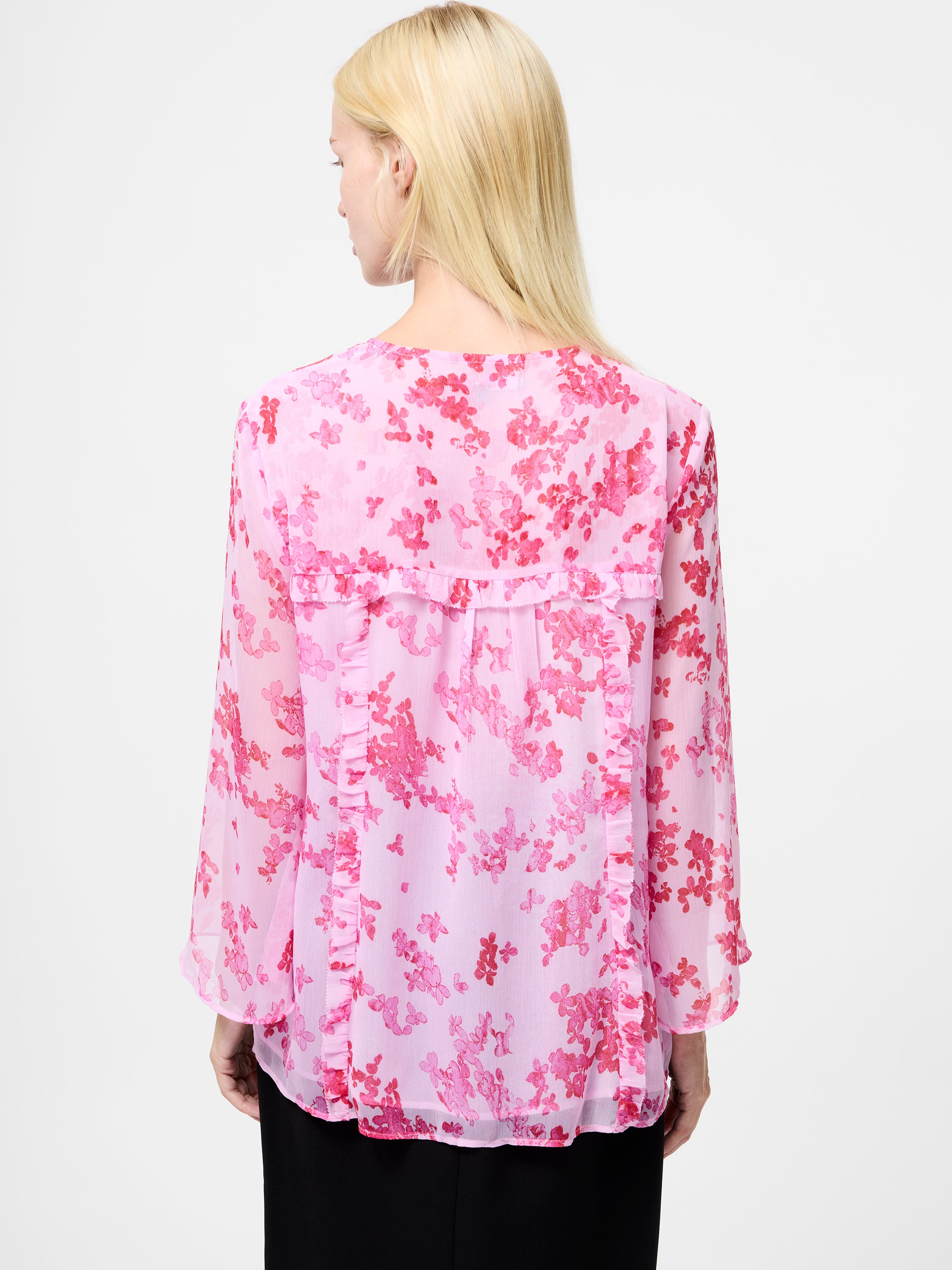 Isla Hallie Crinkle Tie Neck Top