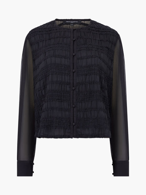 Canary Pleated Long Sleeve Shirt