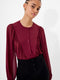 Eden Wesley Balloon Sleeve Semi Sheer Shirt