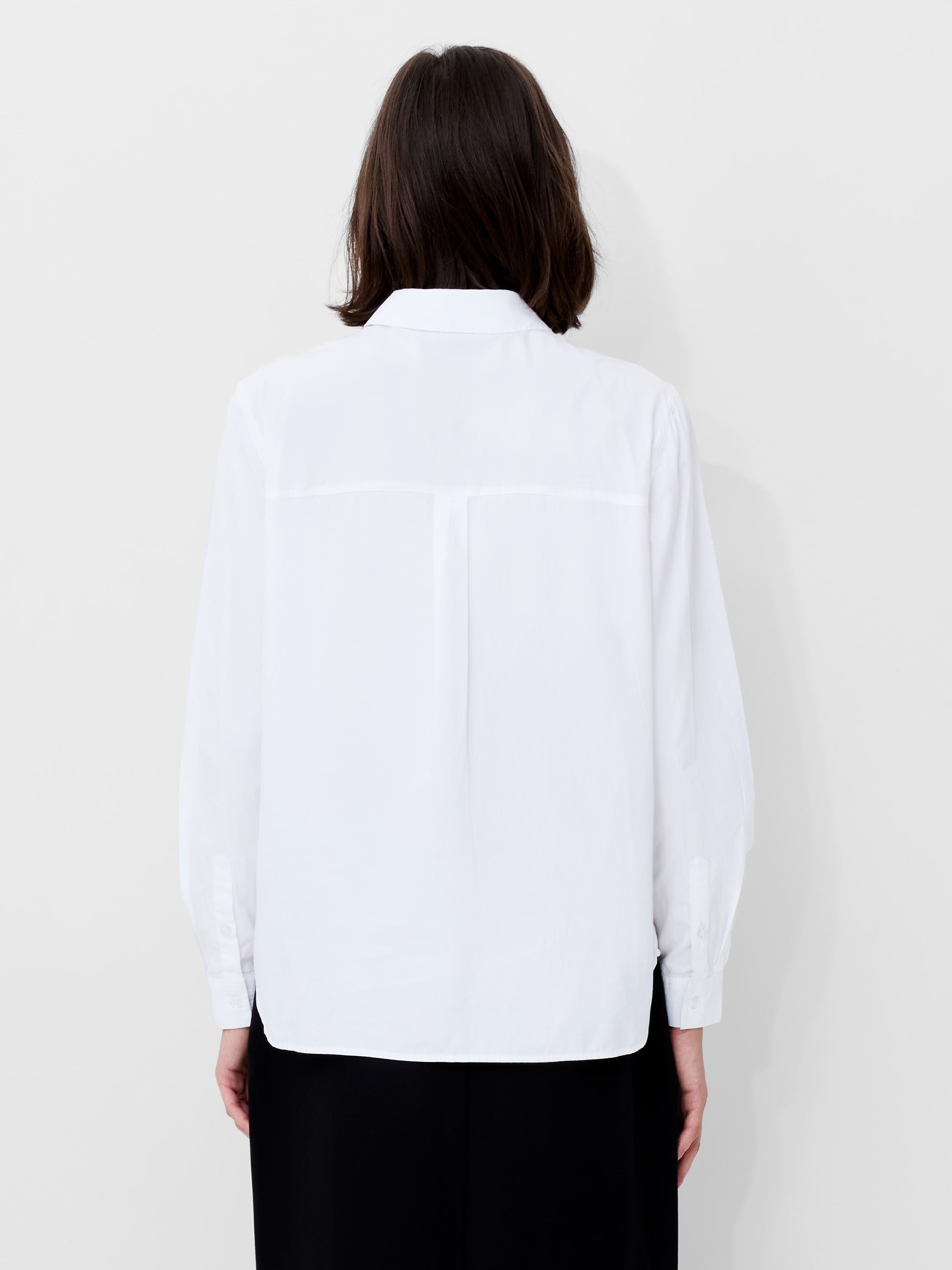 Cambria Contrast Floral Embroidered Shirt