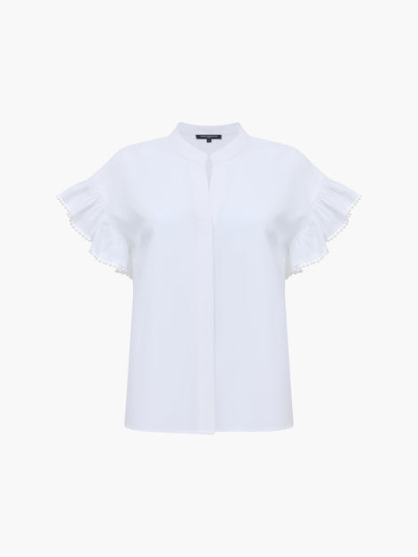 Sindey Cotton Half Placket Trim Detail Shirt