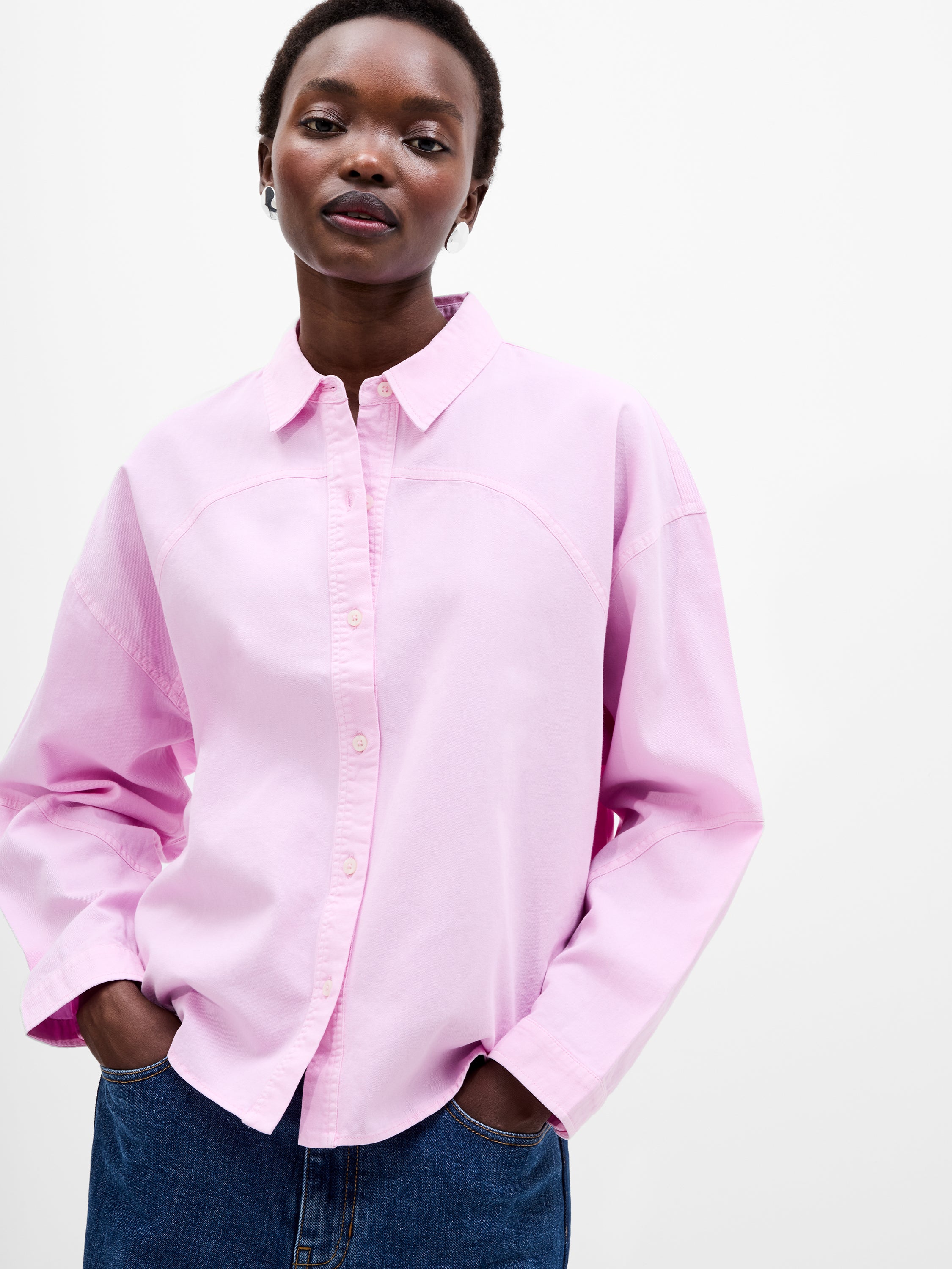 Dana Denim Seamed Shirt
