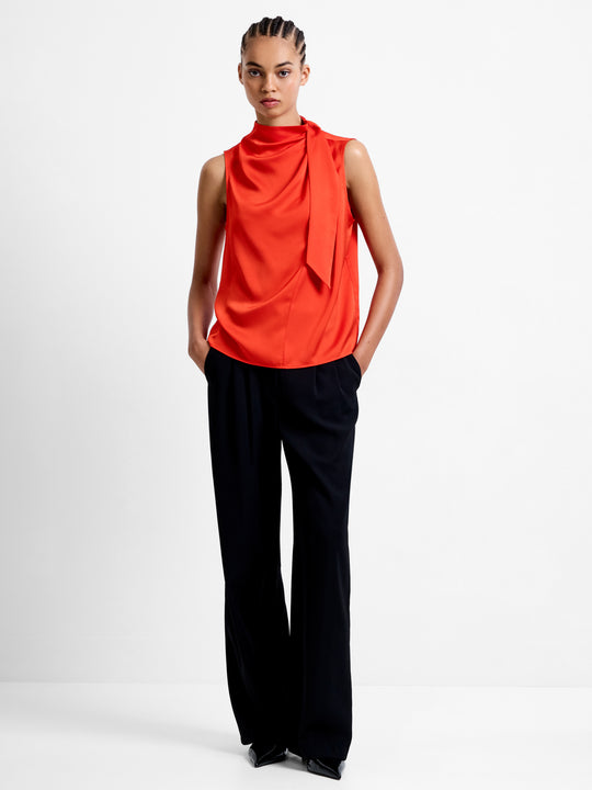 Eliza Satin Drape Top