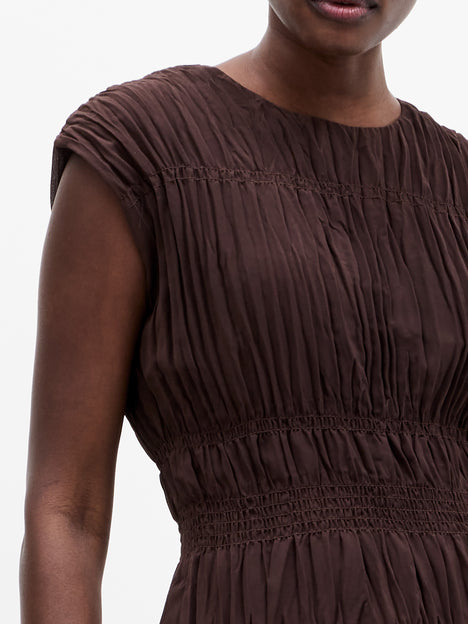 Saylor Pleated Georgette Sleeveless Top