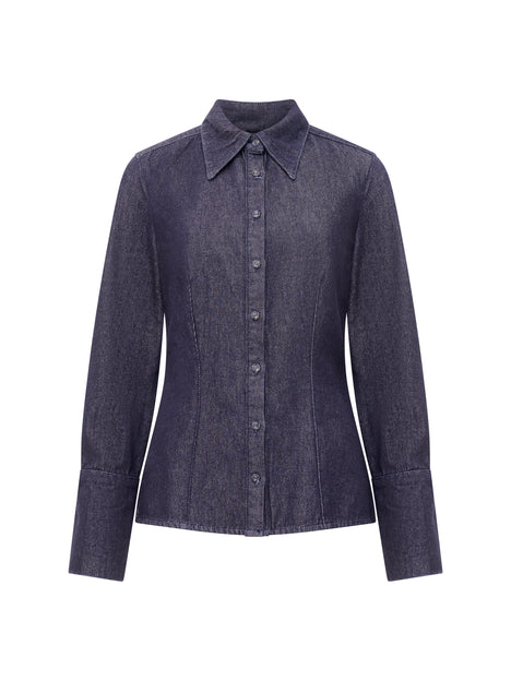 Fletcher Denim Long Sleeve Fitted Shirt