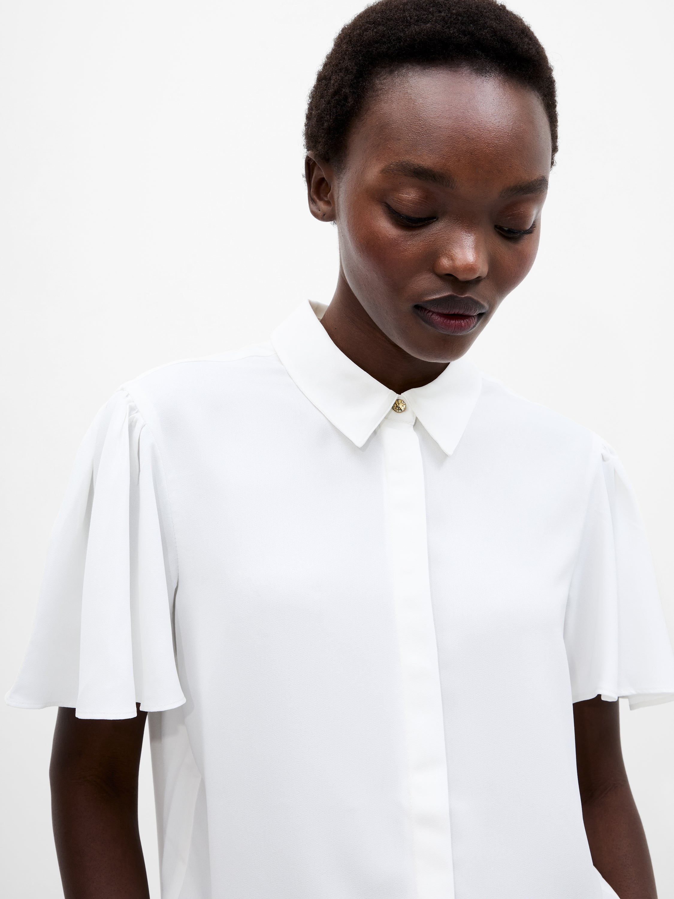 Mila Flutter Sleeve Shirt