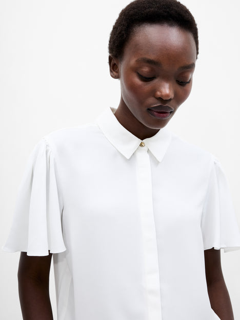 Mila Flutter Sleeve Shirt