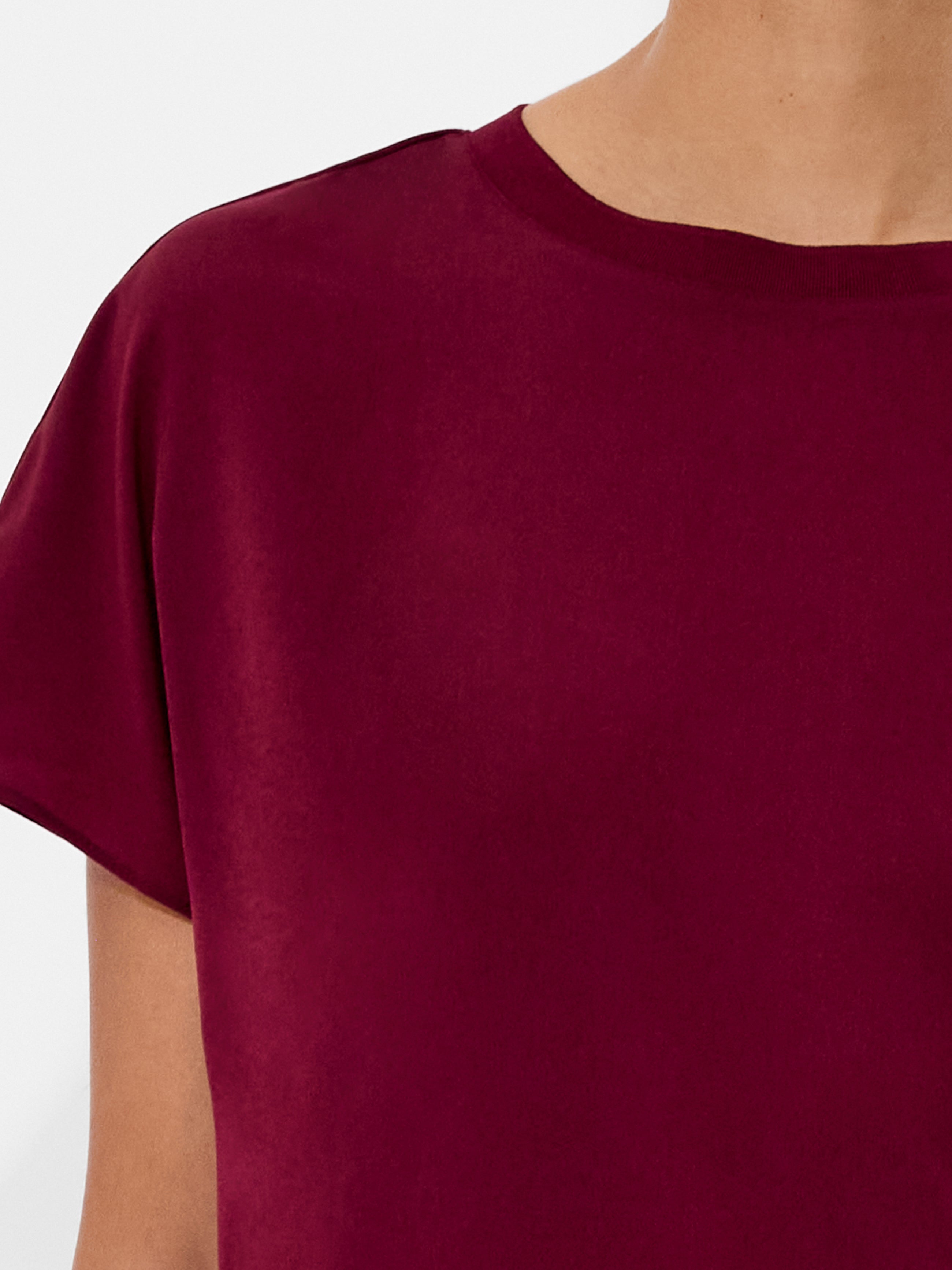 Crepe Light Crew Neck Top