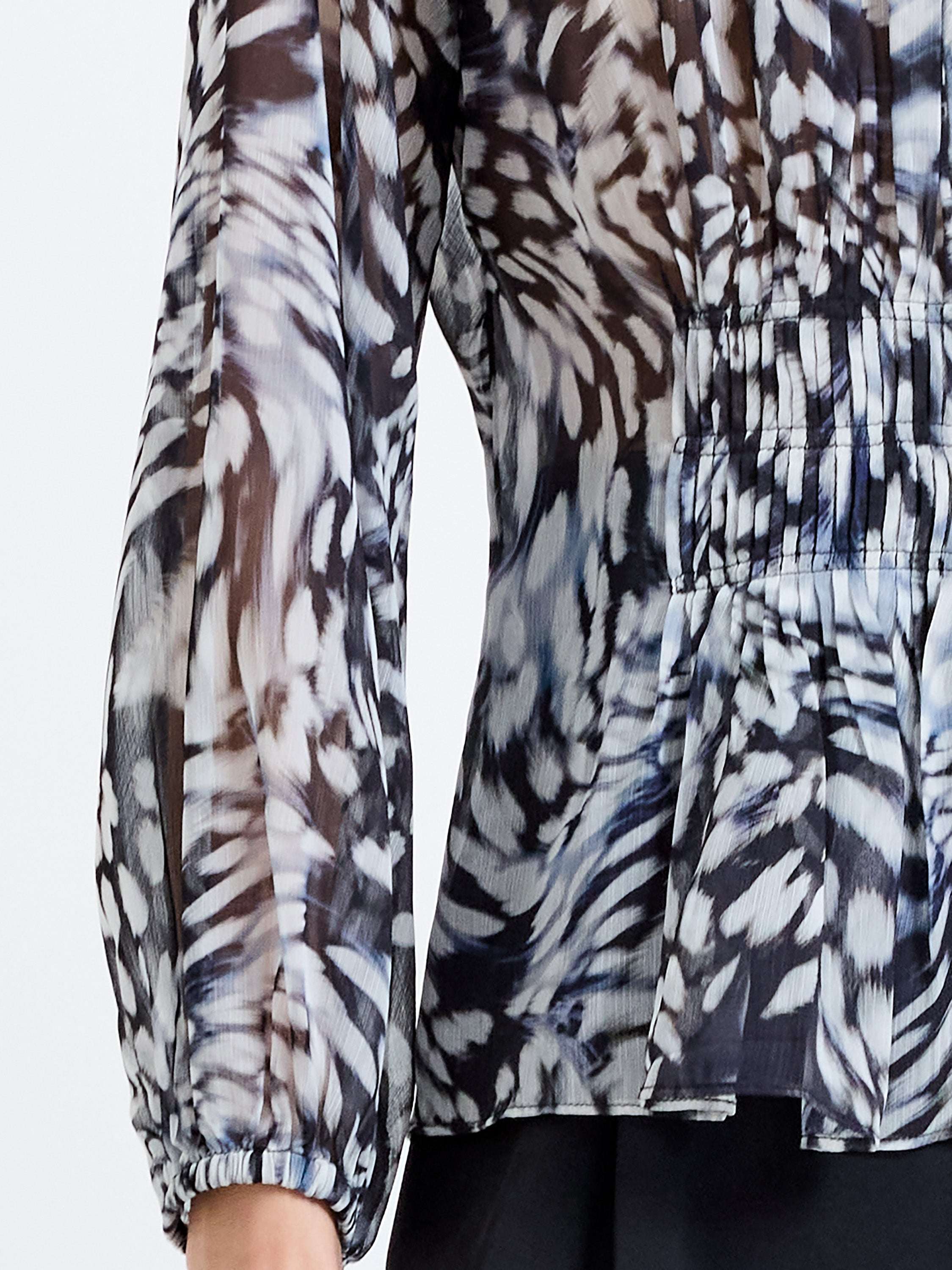 Emina Chiffon Allegra Long Sleeve Top
