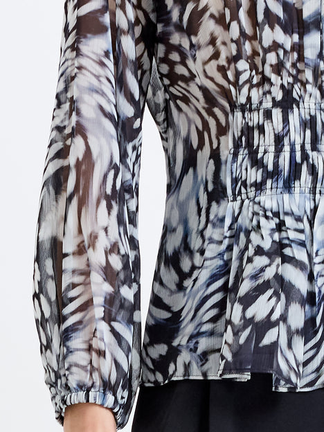 Emina Chiffon Allegra Long Sleeve Top