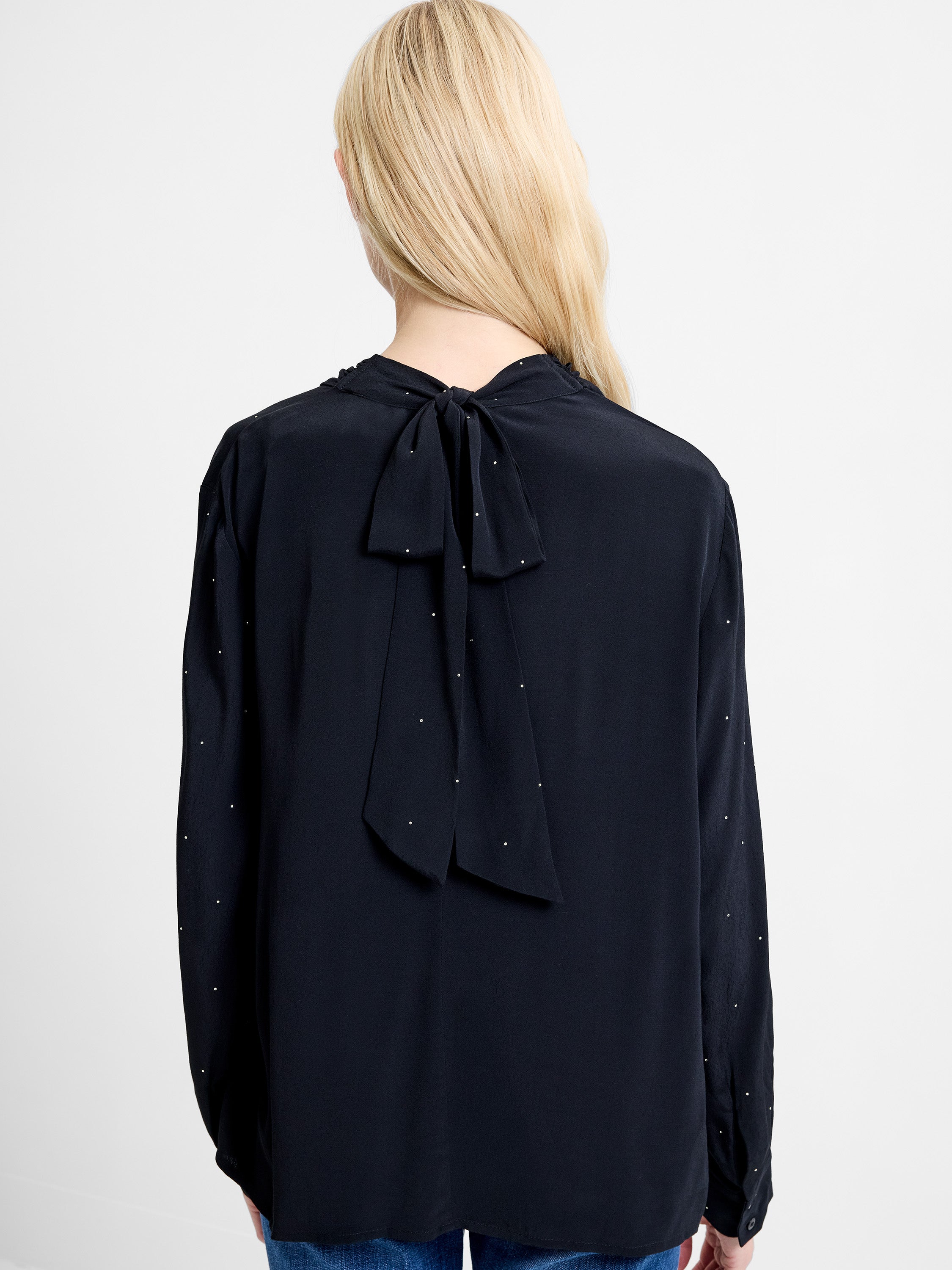 Renaya Diamante Draped Blouse