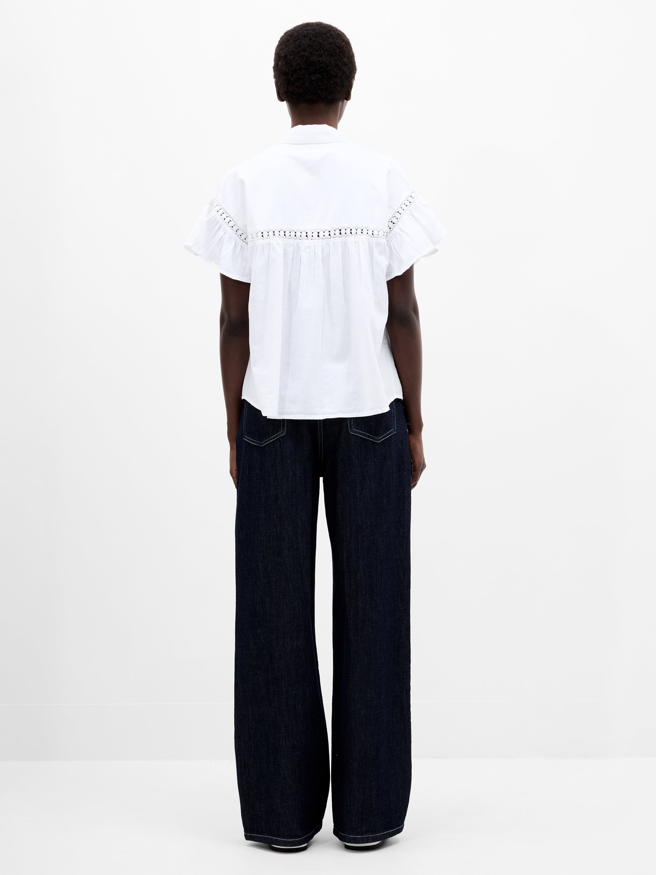 Trim Popover Shirt