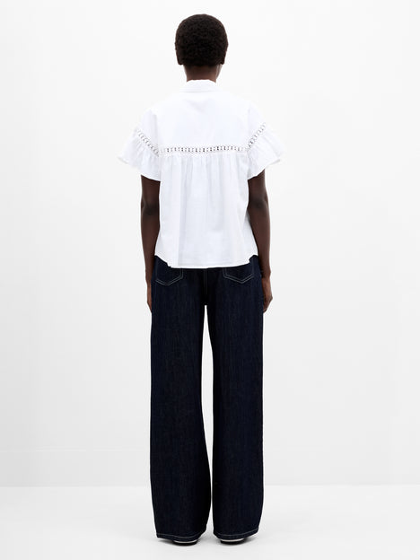 Trim Popover Shirt