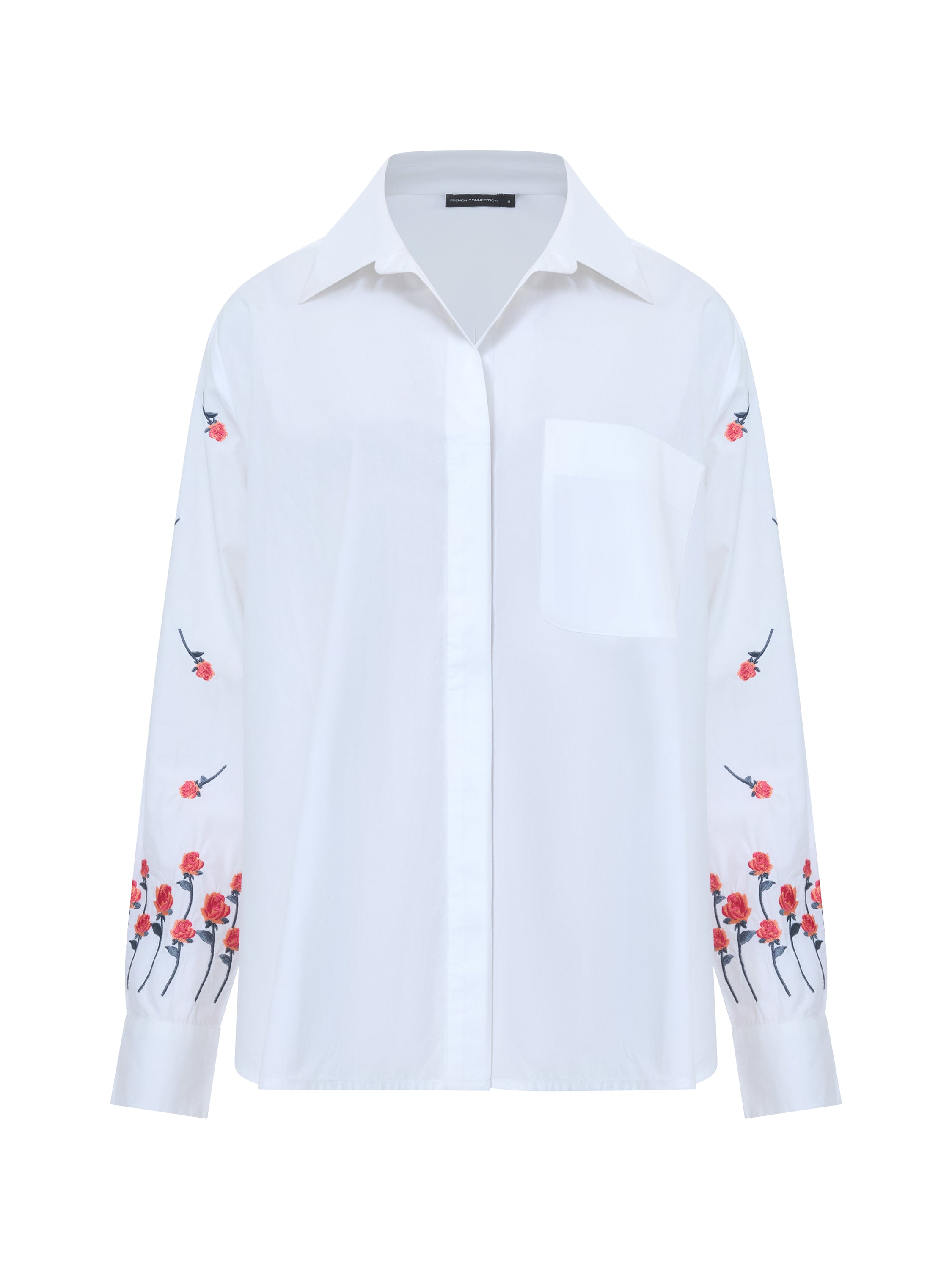 Embroidery Detailed Long Sleeve Shirt