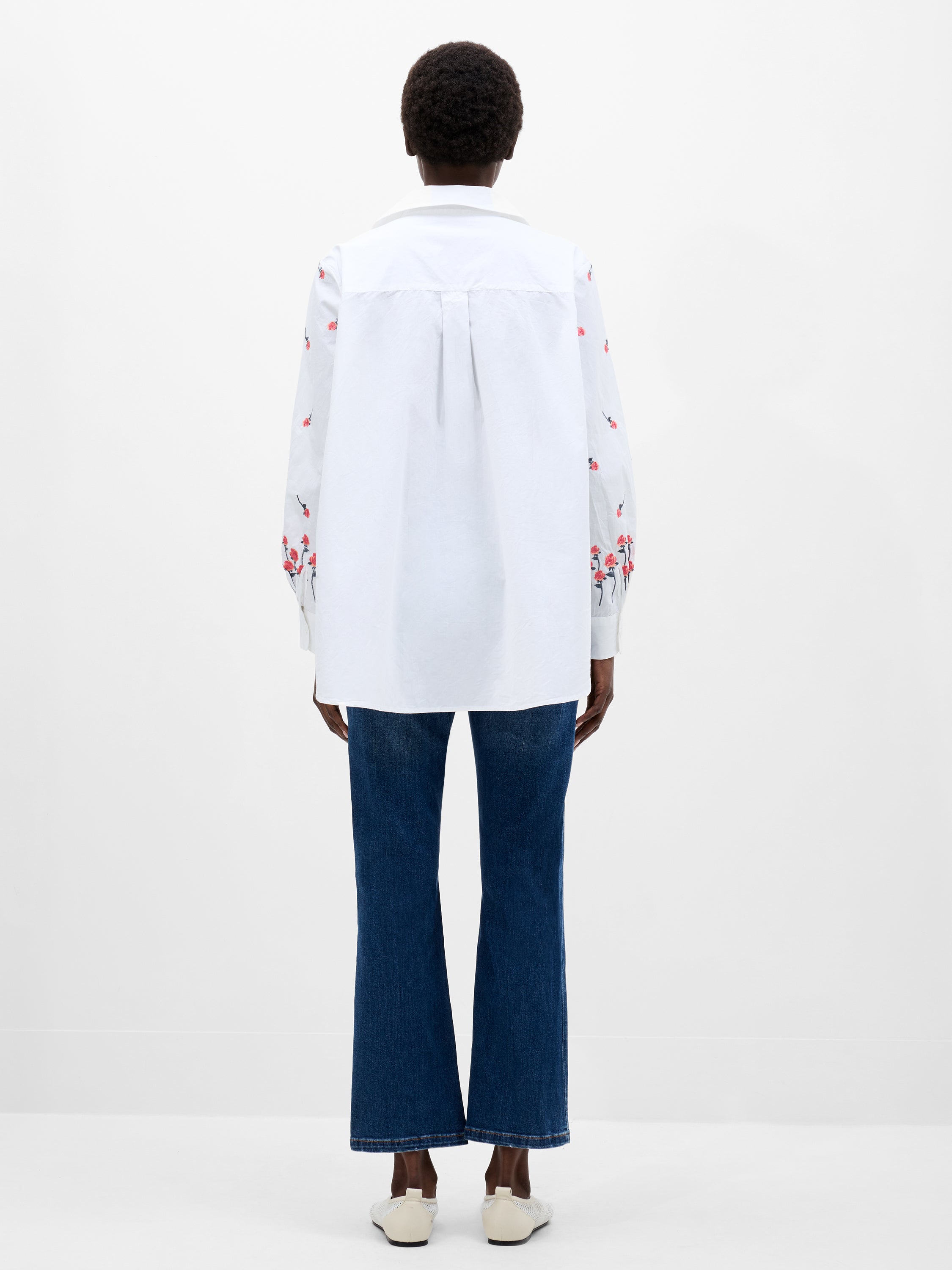 Embroidery Detailed Long Sleeve Shirt