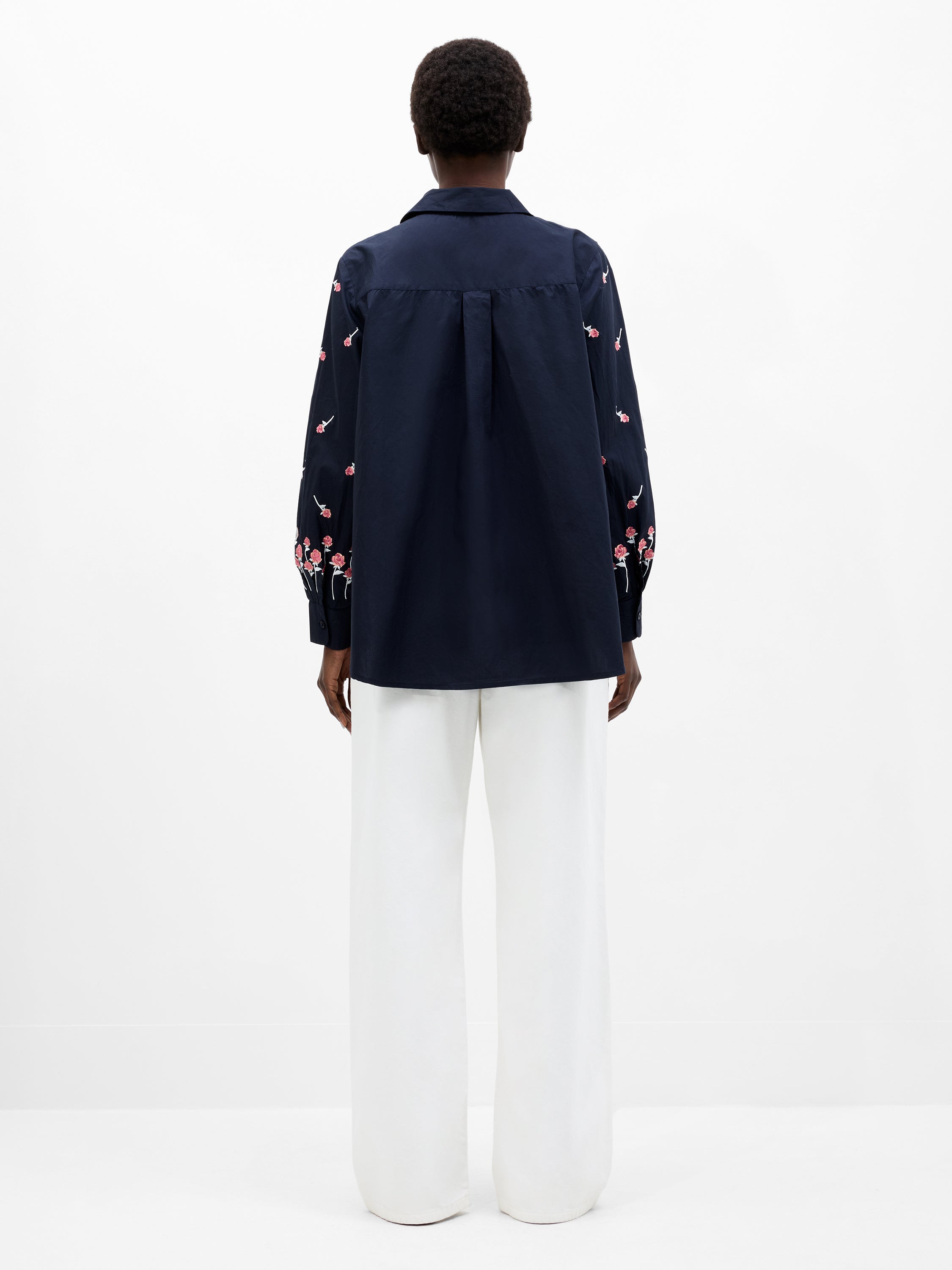 Embroidery Detailed Long Sleeve Shirt