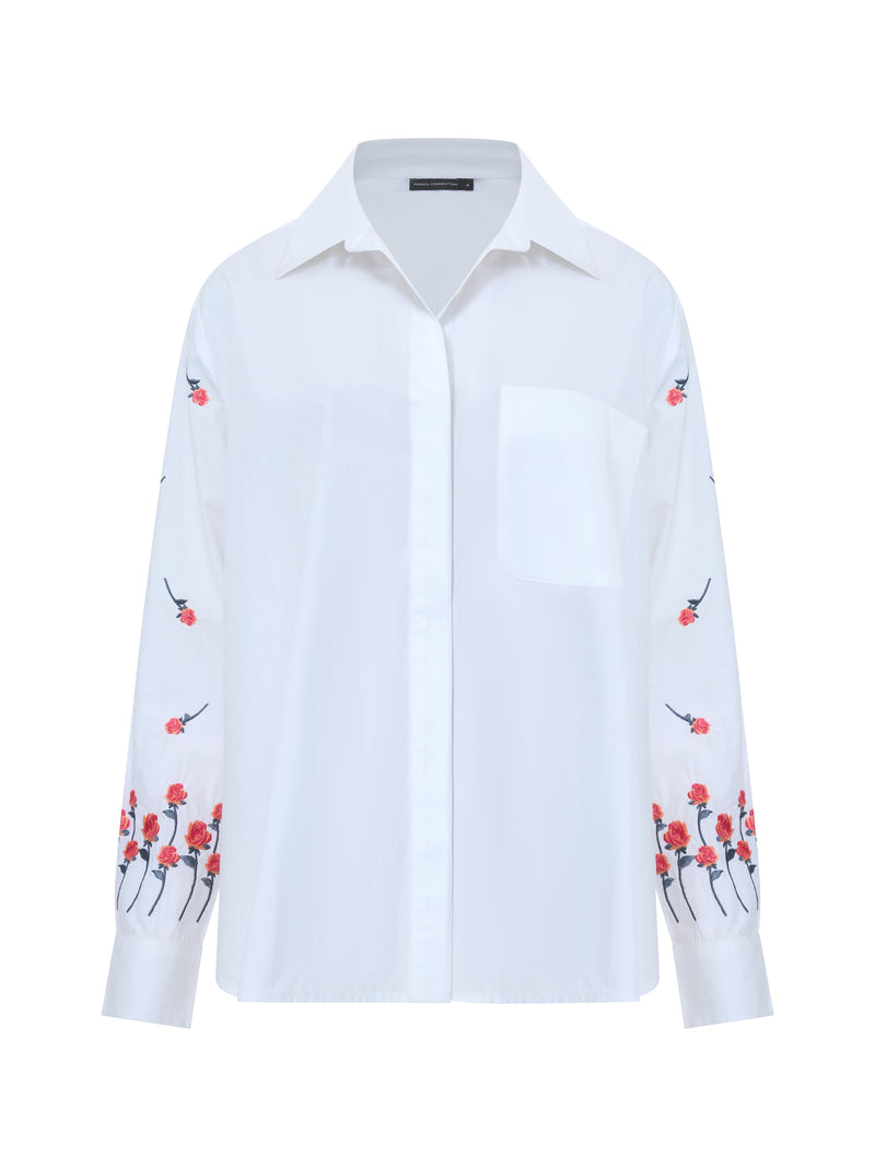 Embroidery Detailed Long Sleeve Shirt