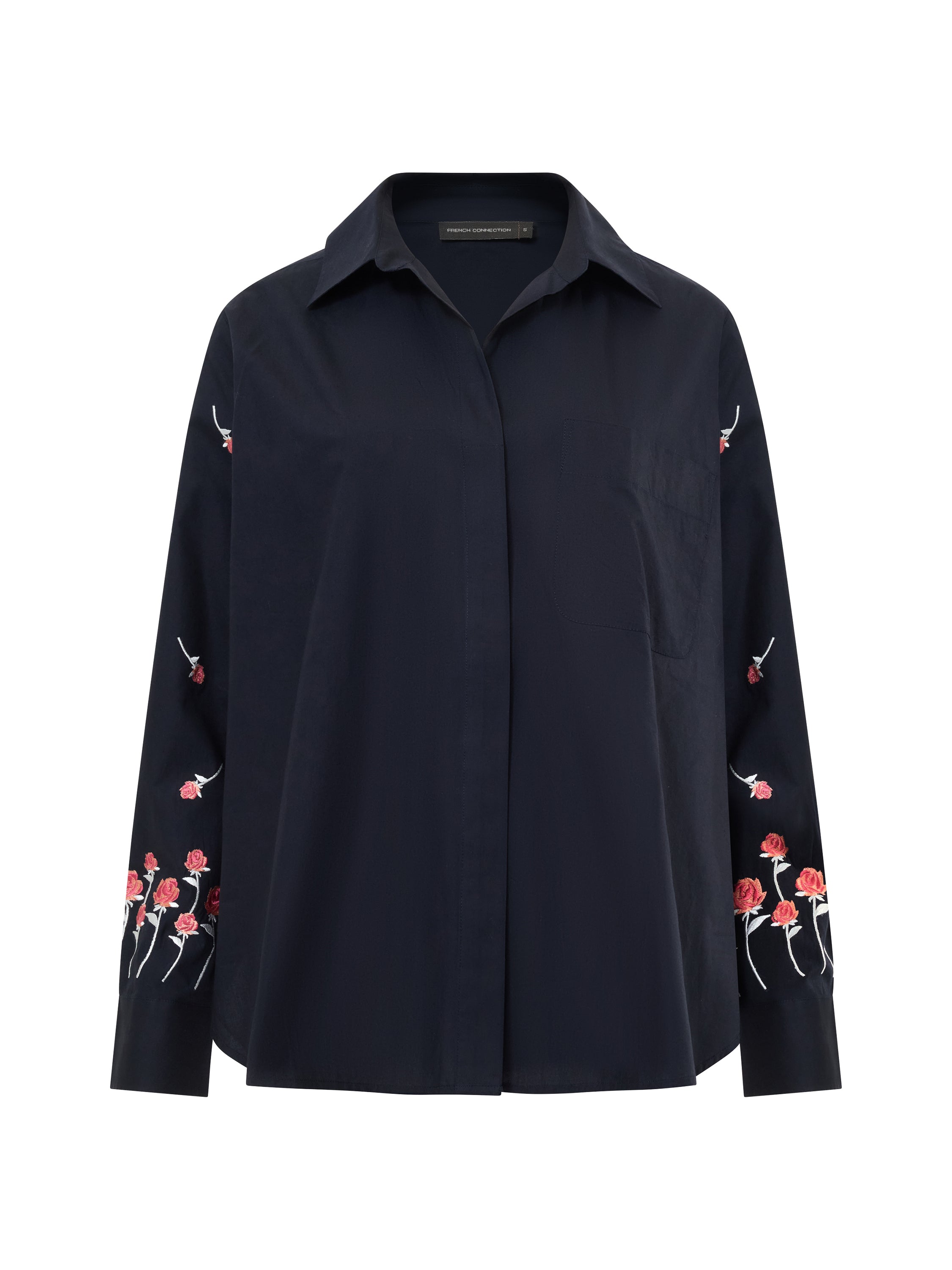 Embroidery Detailed Long Sleeve Shirt