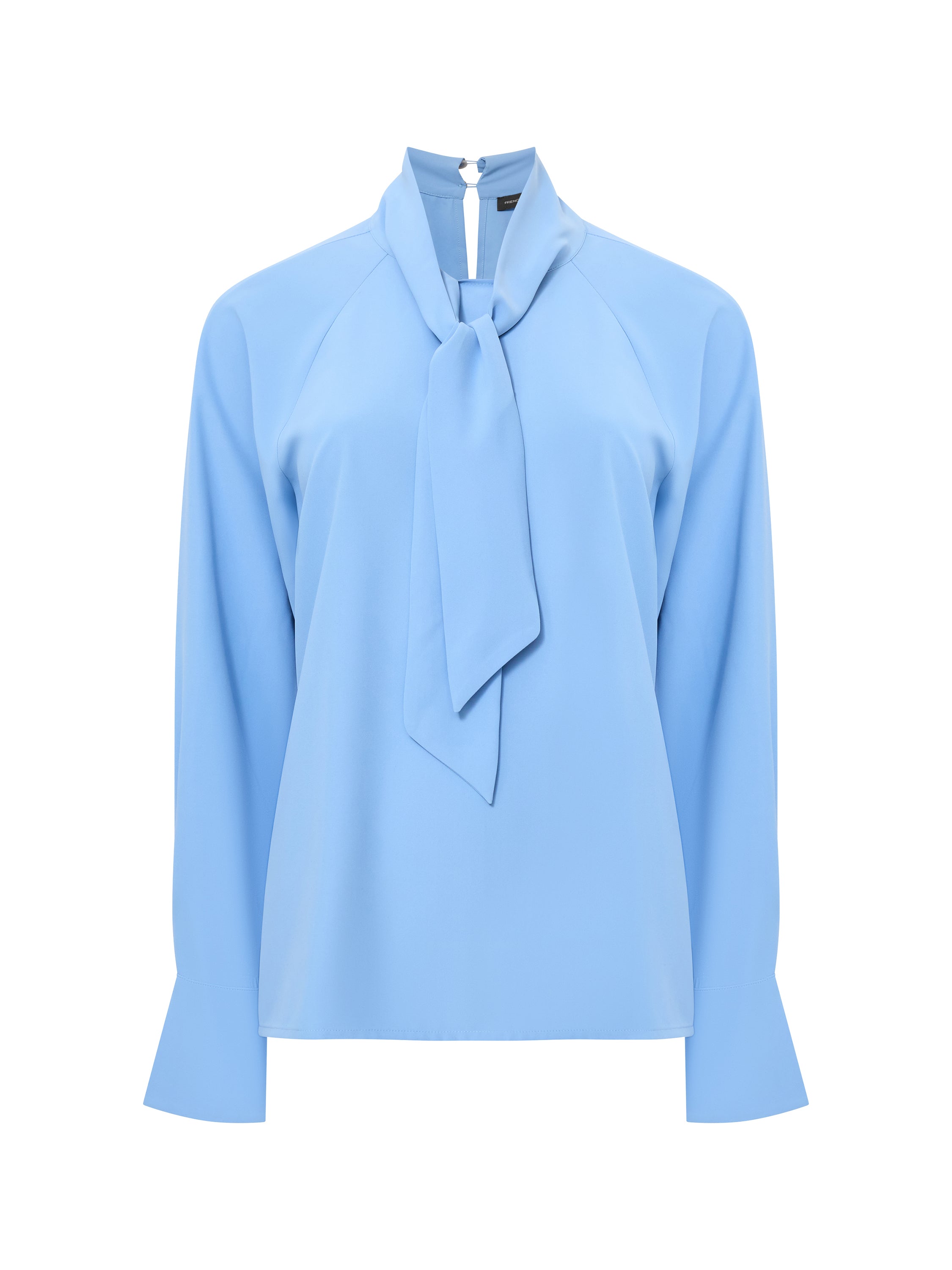 Crepe Tie Neck Blouse