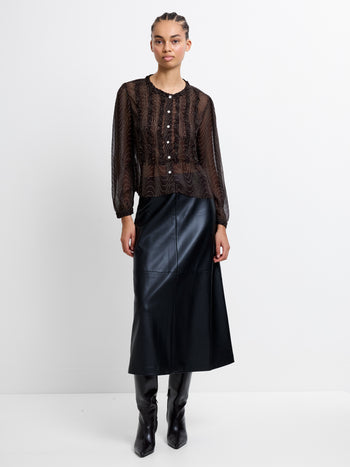 Grace Ruffle Long Sleeve Top