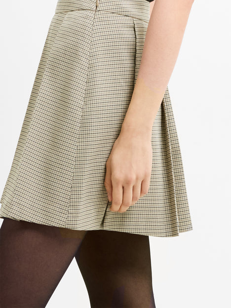 Shayla Prince of Wales Check Pleated Mini Skirt