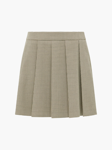 Shayla Prince of Wales Check Pleated Mini Skirt