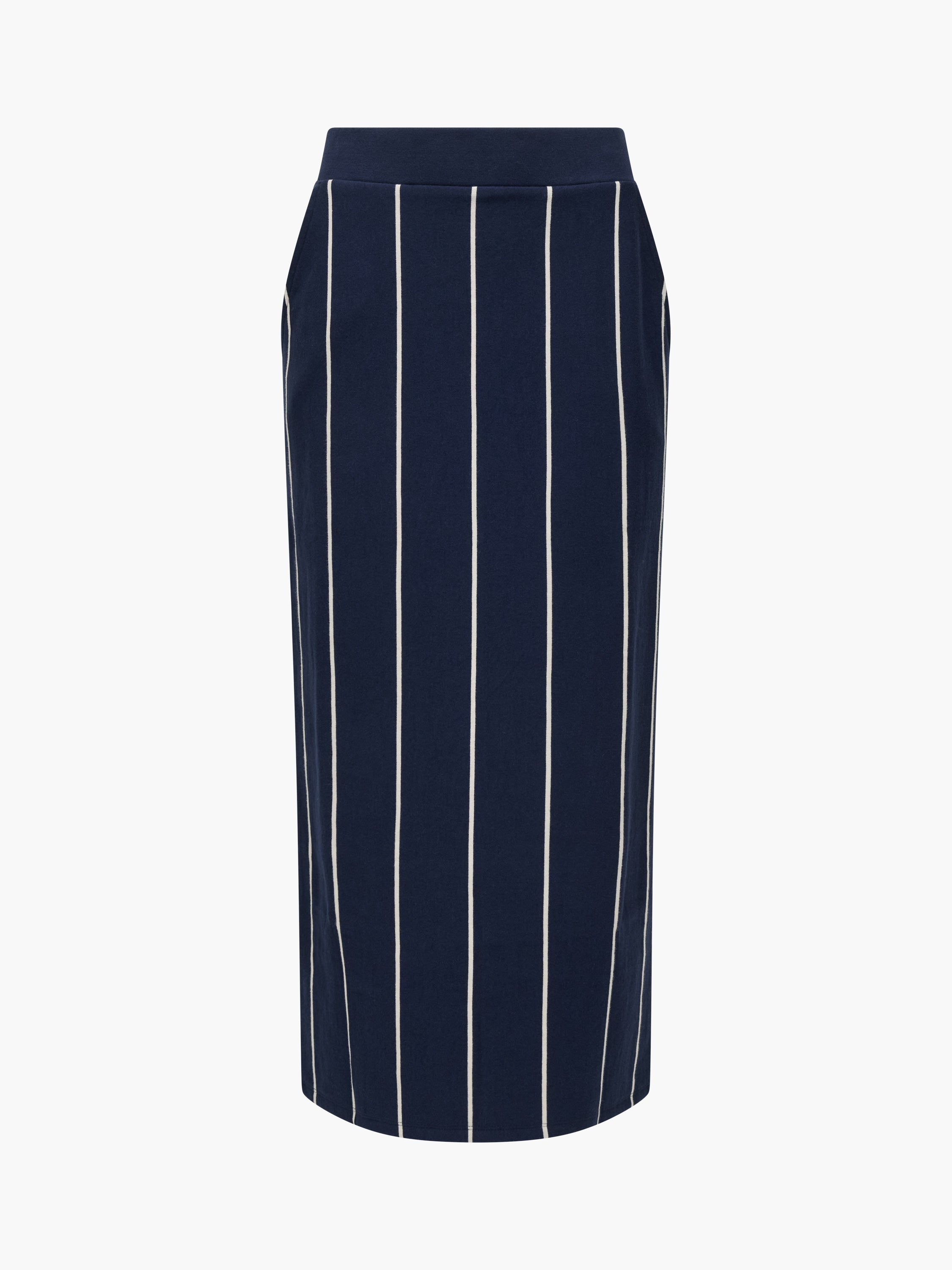 Sunday Sweat Striped Midi Skirt