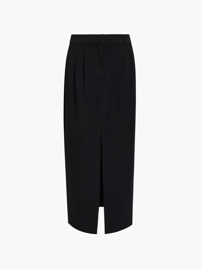 Harry Tailored Front Slit Midi Skirt