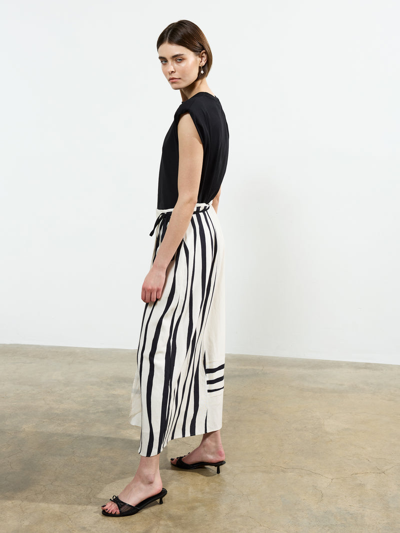 Genevieve Ariette Linen Skirt