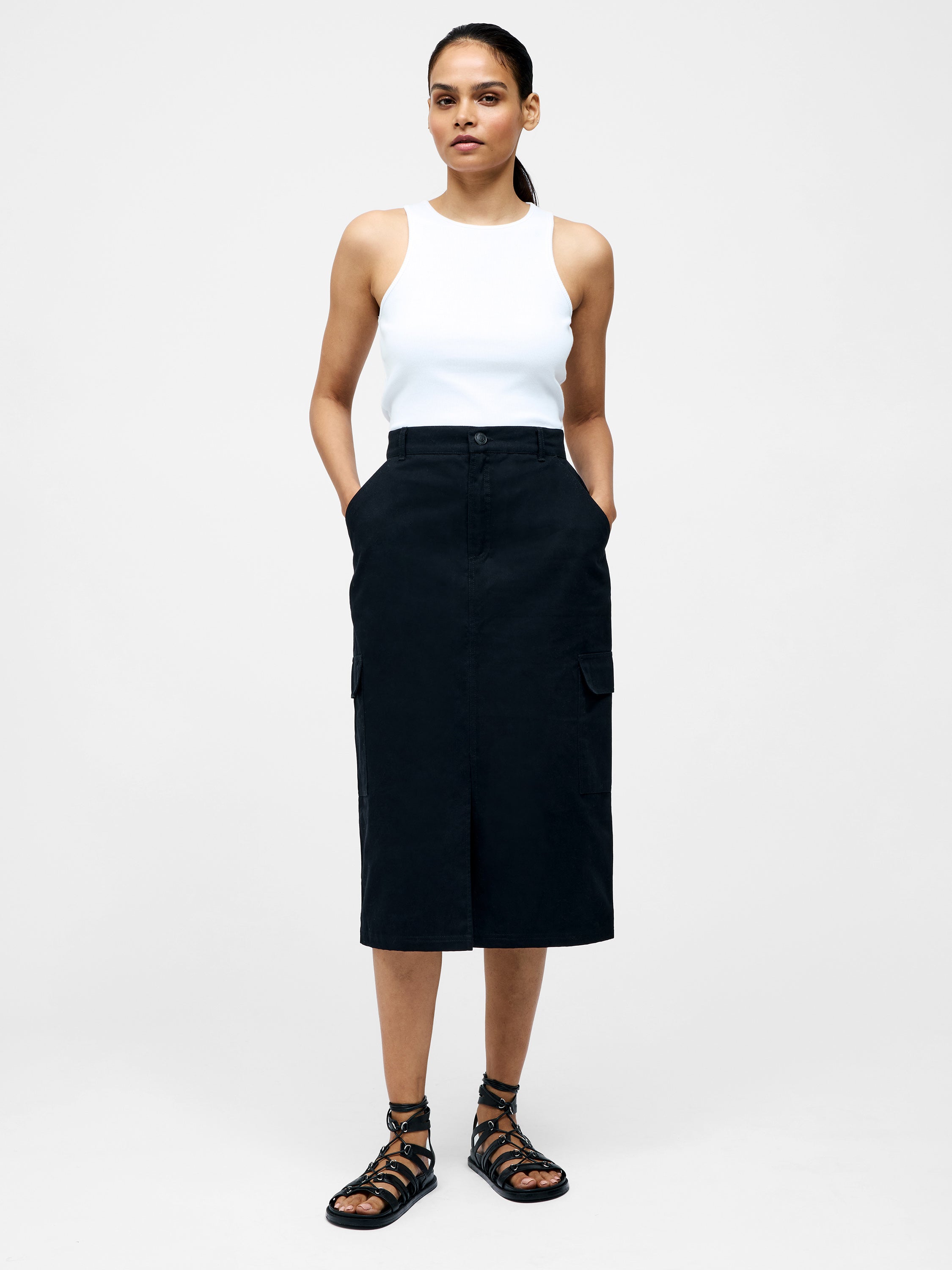 Cargo Midi Skirt