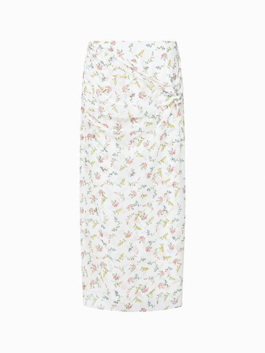 Floriana Crinkle Midi Skirt