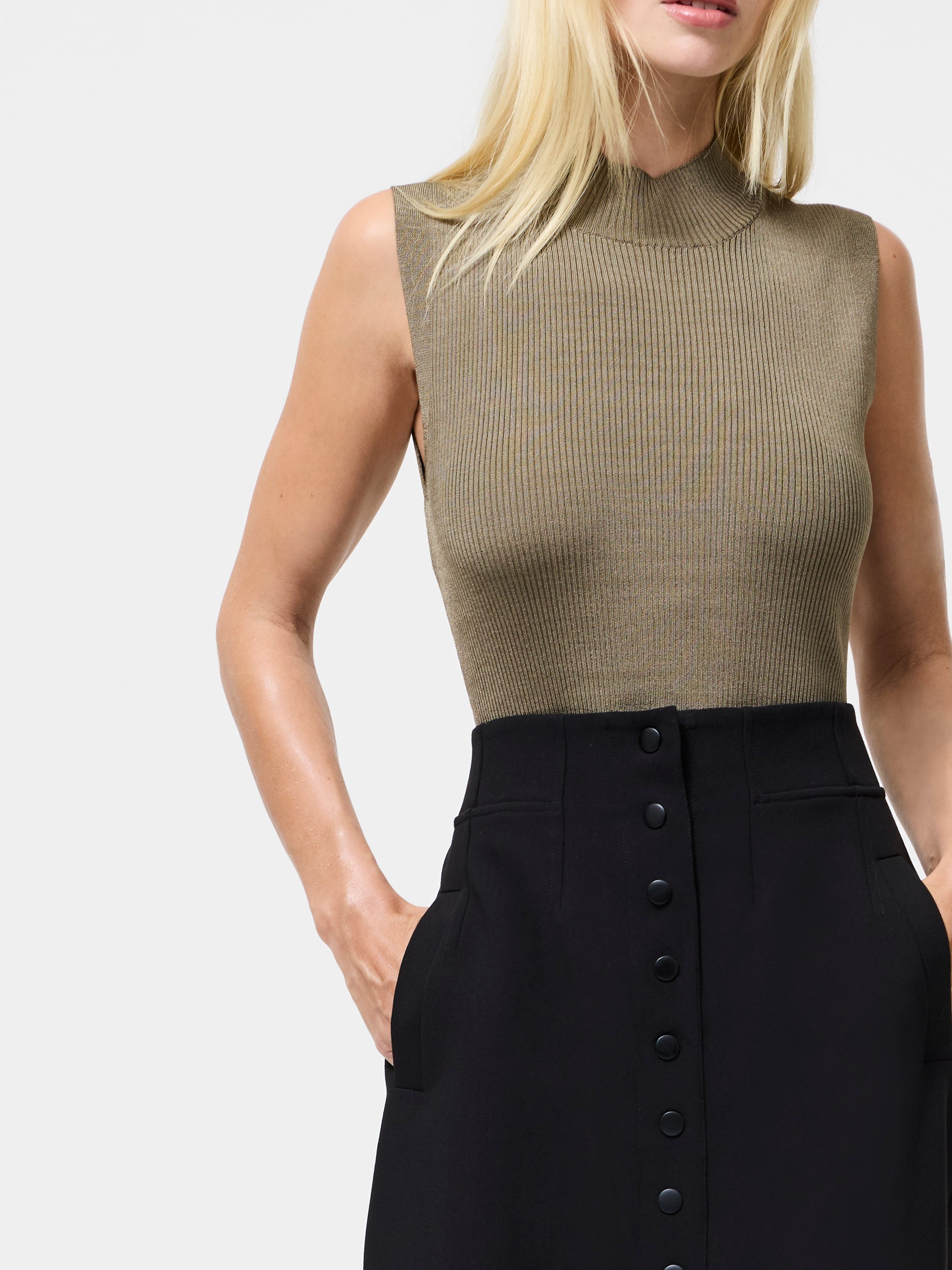 Jaiden Tailored High Waisted Midaxi Skirt
