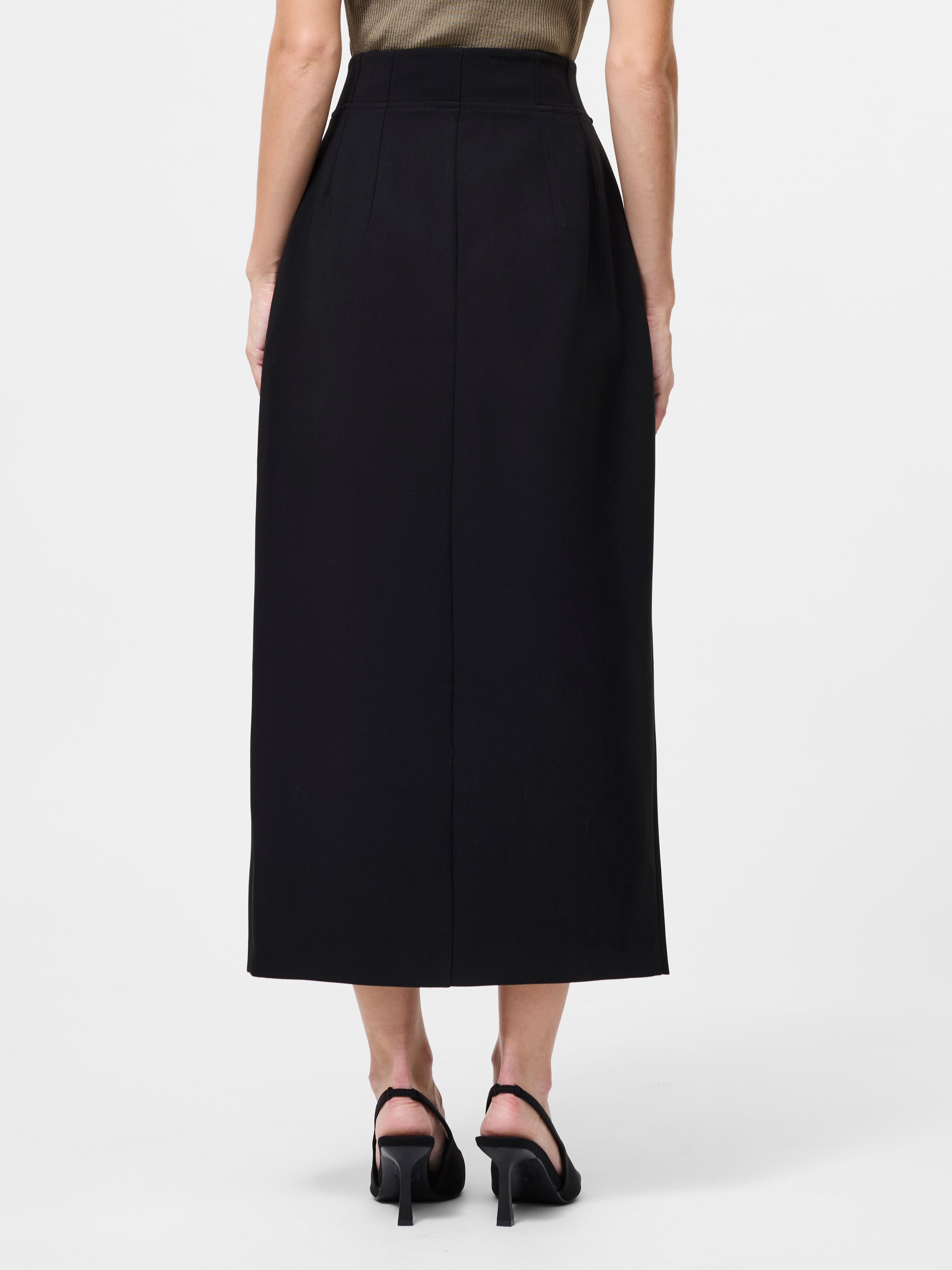 Jaiden Tailored High Waisted Midaxi Skirt