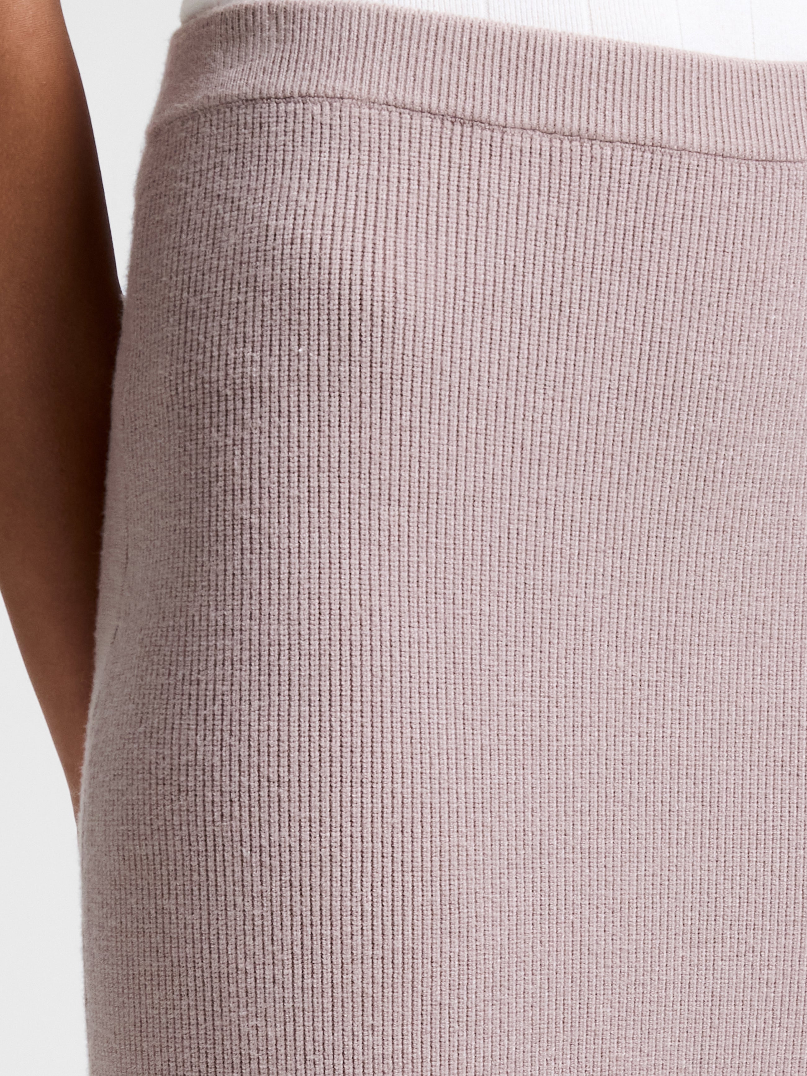 Ava Knitted Straight Midi Skirt