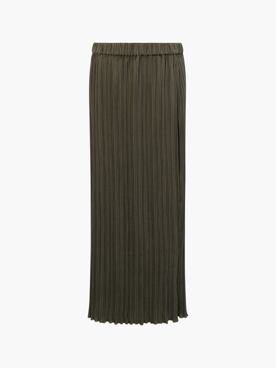 Niri Plisse Column Maxi Skirt