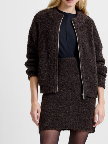 Renee Boucle High Waisted Mini Skirt