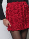 Verity 3D Floral Textured Mini Skirt