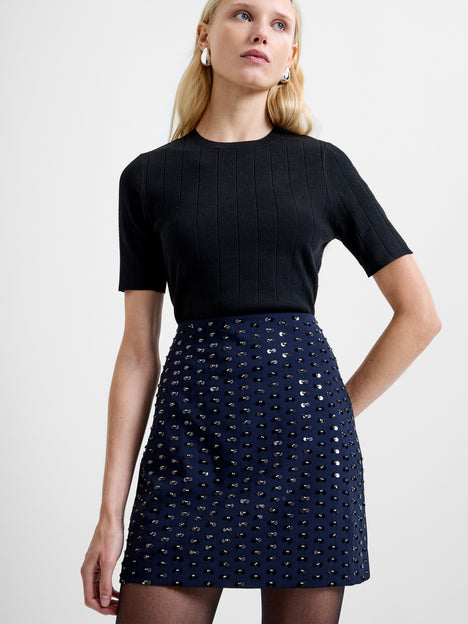 Sherry Embellished Mini Skirt