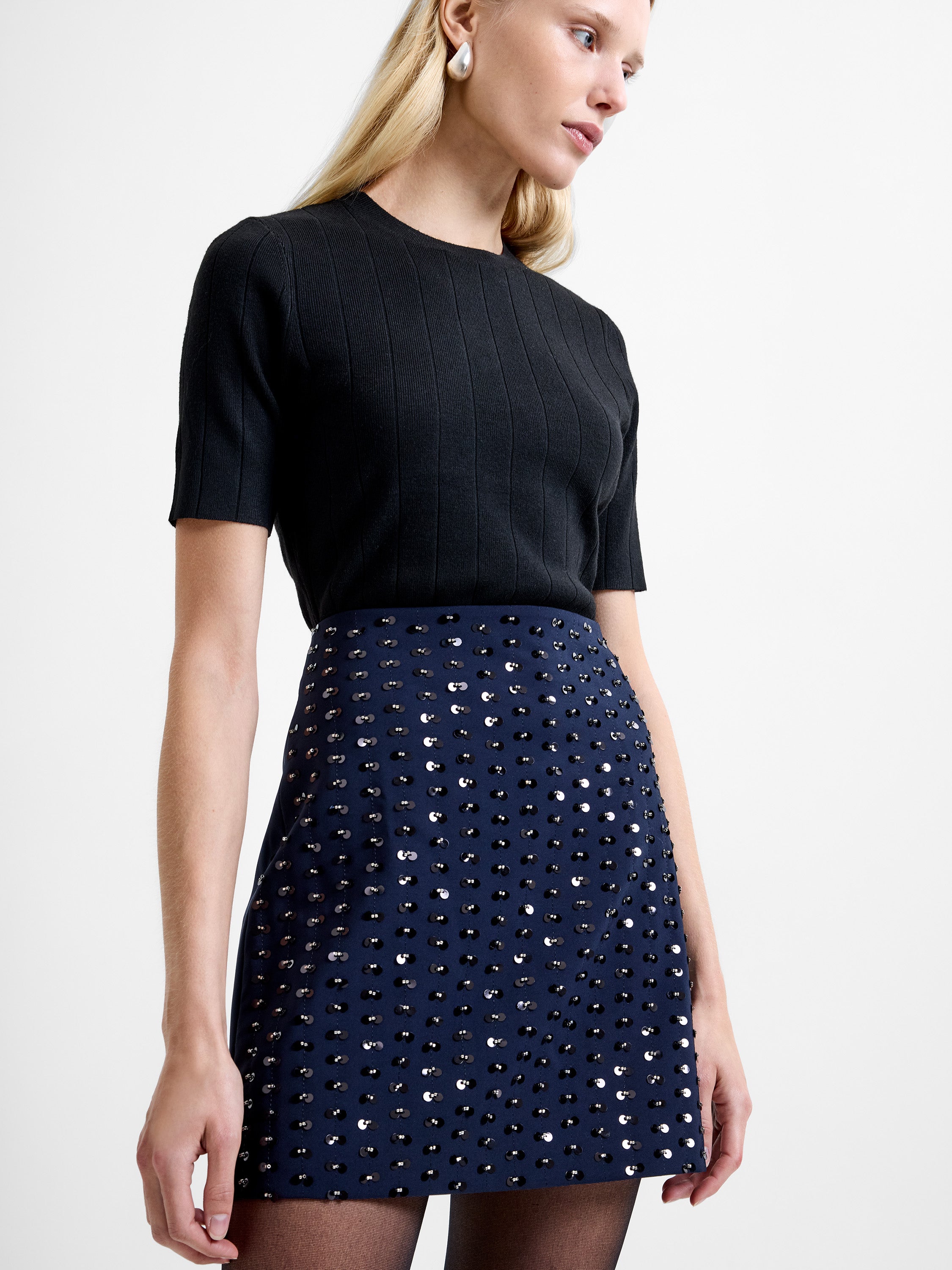 Sherry Embellished Mini Skirt