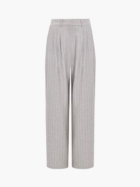 Enya Tailored Grey Pinstripe Wide Leg Trousers