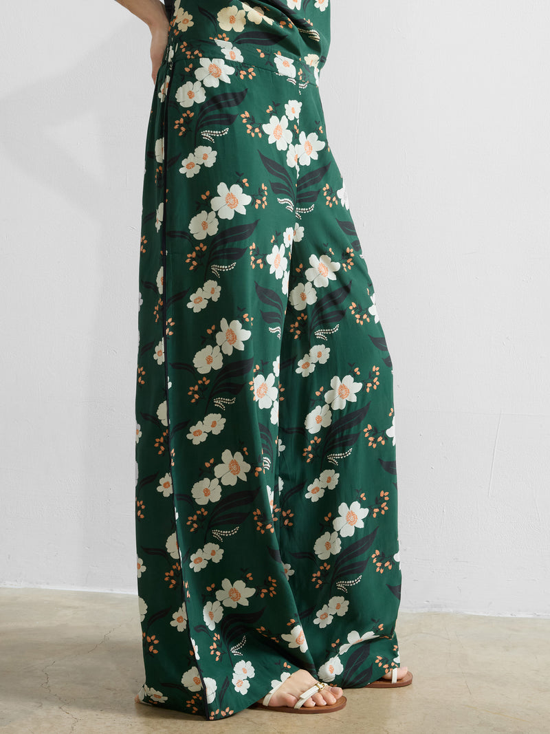 Rhian Eco Printed Wide Leg Trousers