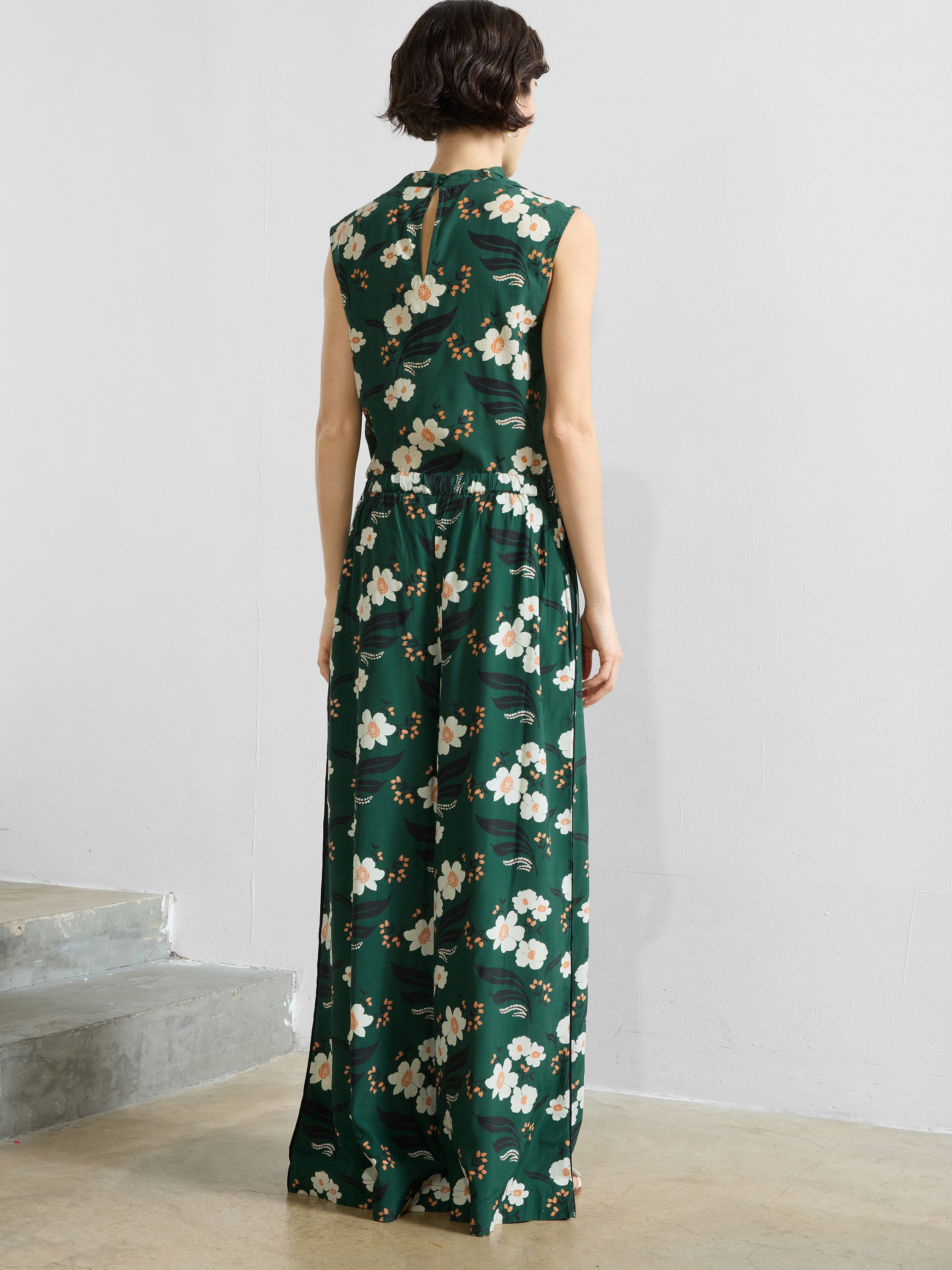 Rhian Eco Printed Wide Leg Trousers