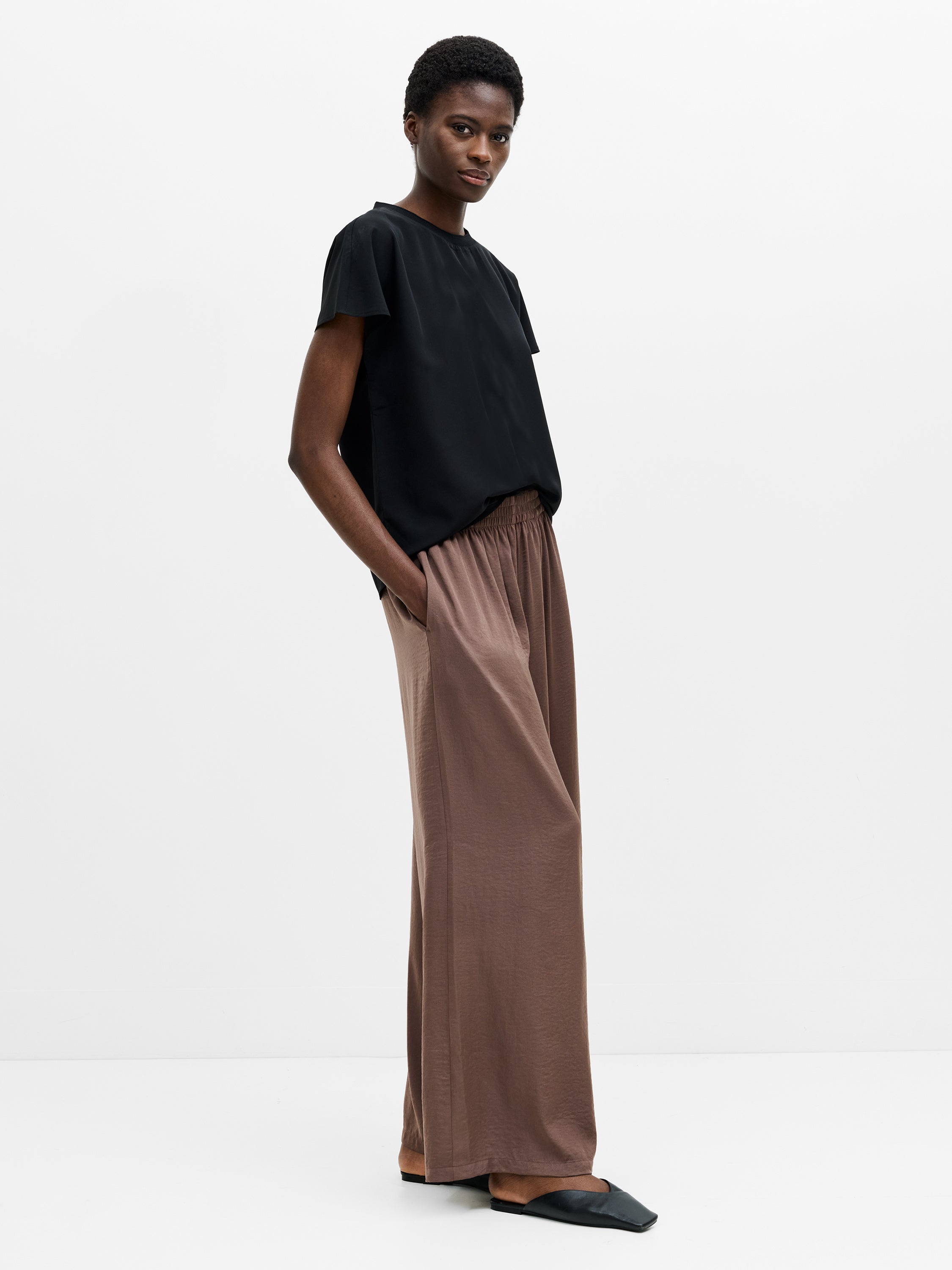 Damasco Air Flow Wide Leg Trousers