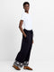 Alissa Cotton Embroidered Hem Trousers