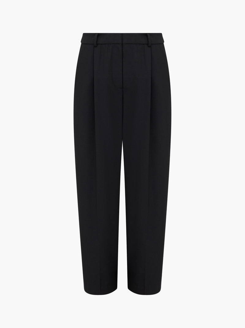 Netta Tailored Barrel Leg Pleated Trousers